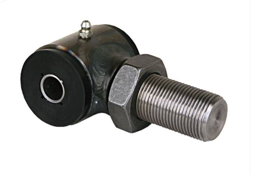 Adjustable 4-Link Bar End w/ 1.125" - 12 Stud and Zerk Fitting (1 1/8 - 12)