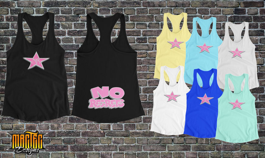 Womans PINK OG STAR/BUBBLE Racer Back Tank (Multiple Colors)