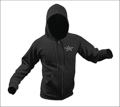 White Star Front/Skull Rear Zip-Up