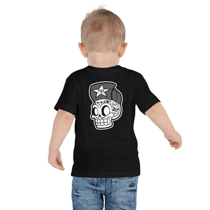 Toddler WHITE STAR WHITE SKULL TEE