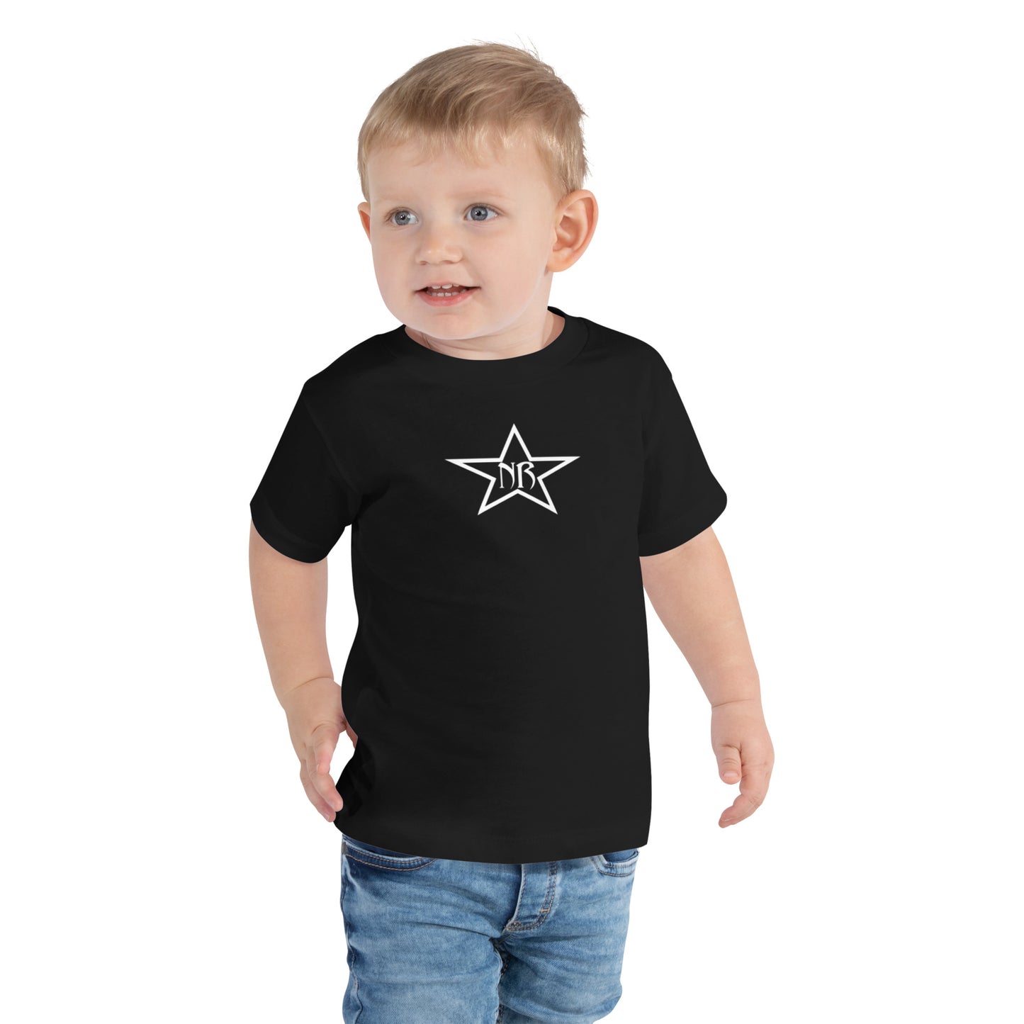 Toddler WHITE STAR WHITE SKULL TEE