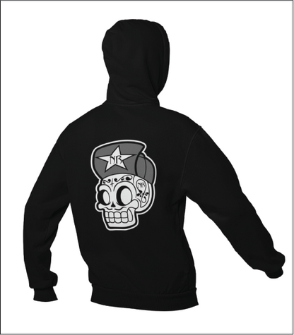 White Star Front/Skull Rear Zip-Up